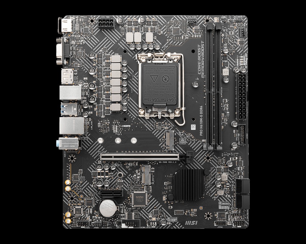 MSI INTEL MOTHERBOARD PRO H610M-G DDR4