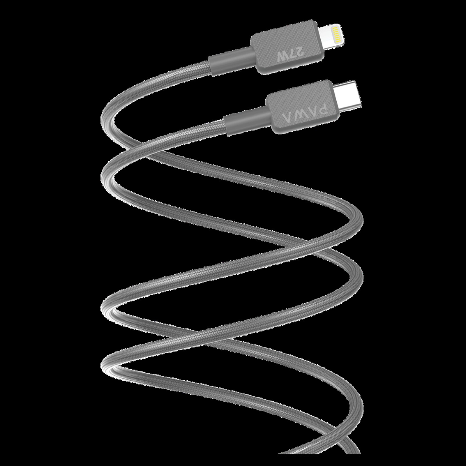PAWA EL CARO SERIES USB C LIGHTBING 27W 2M GRAY PW-20BD27CL-GY