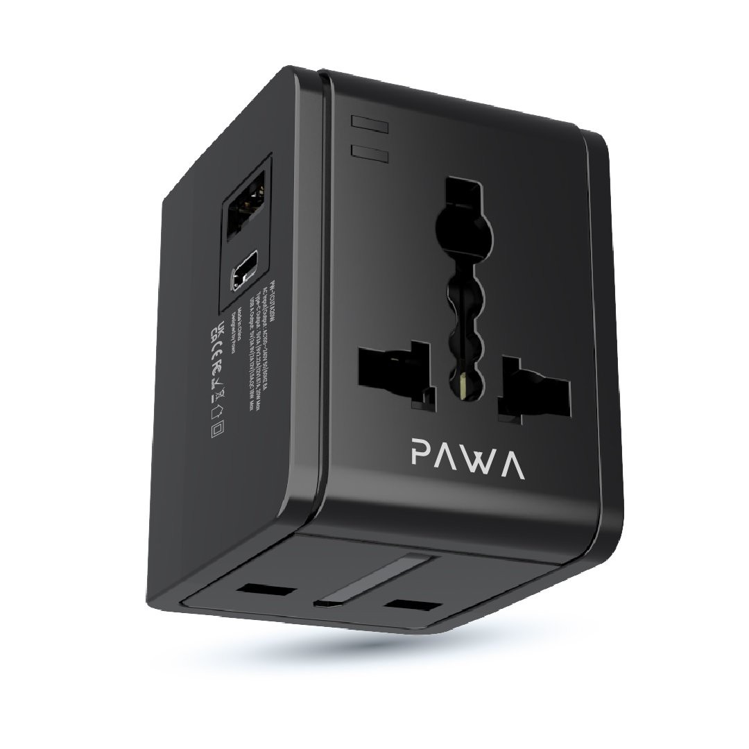 PAWA UNIVERSAL TRAVEL CHARGER PD 20W BLACK PW-TCUTA20W-BK