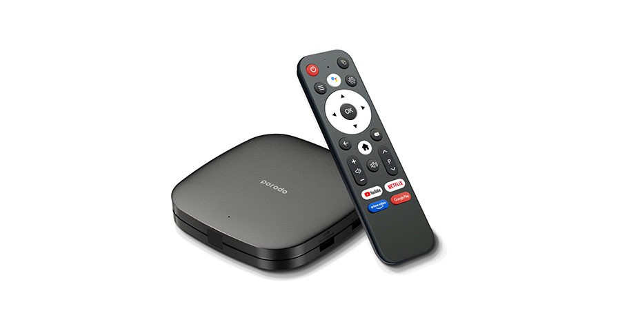 PORODO ANDROID TV BOX 1080P FULL HD PD-ANTVB-BK