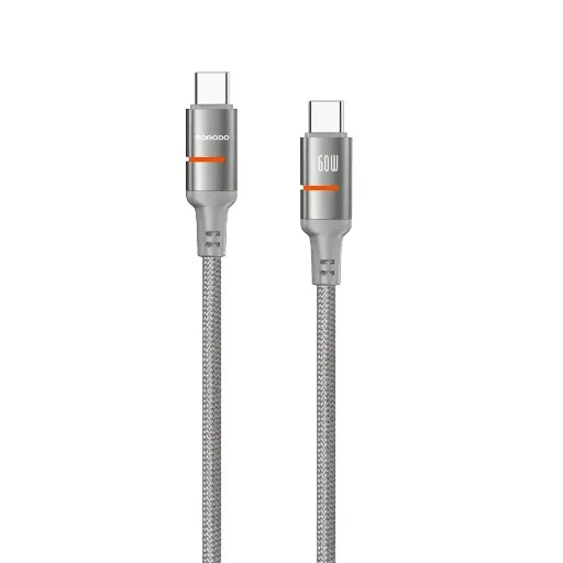 PORODO USB C TO USB C LED LIGHT CABLE OD 60W 1.2M PD-CBL0028-GD-C