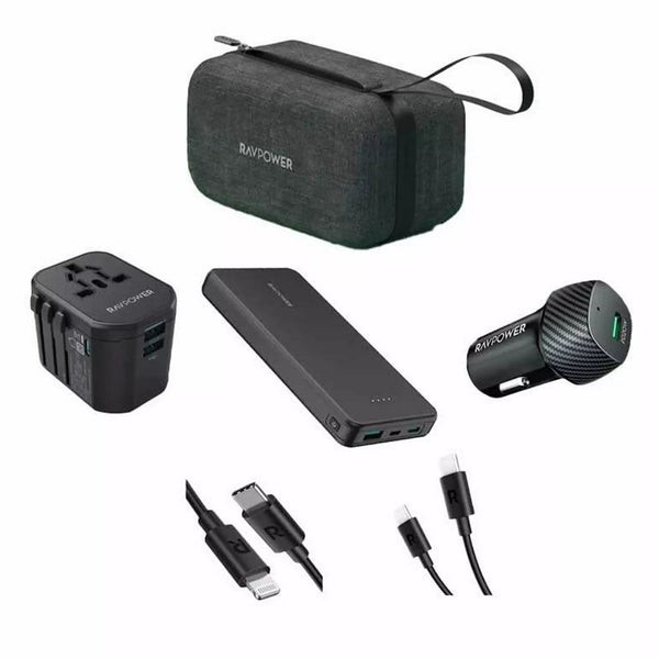 RAVPOWER 5 IN 1 TRAVEL COMBO 10000 MAH RP-PB1231