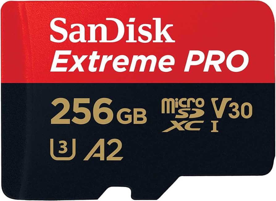 SANDISK EXTREME PRO MICROSDXC UHS-I CARD WITH ADAPTER SDSQXCD-256G-GN6MA