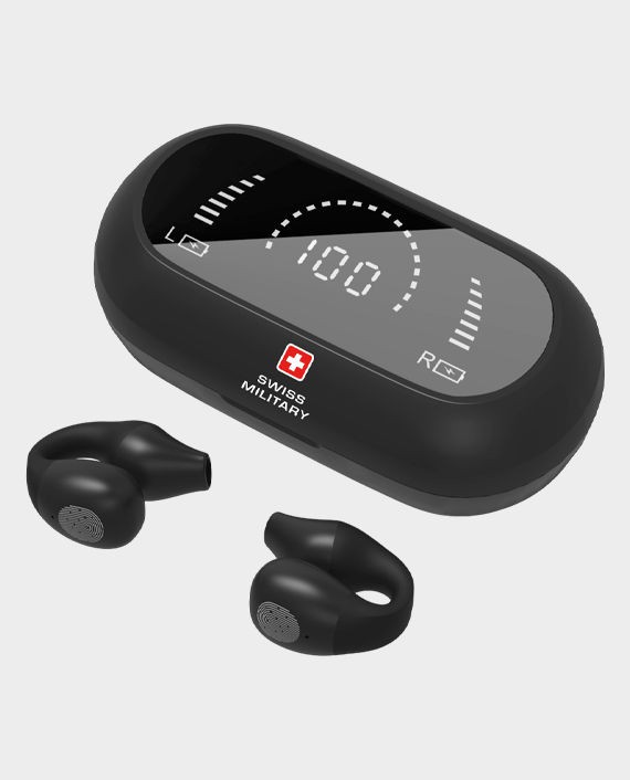 SWISS MILITARY WIRELESS EARBUDS BLACK DELTA SM-TWS-DELTA4-BLK