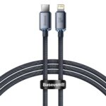 BASEUS FAST CHARGING DATA TYPE C TO IP 20W 1.2M CAJY000201 BLACK