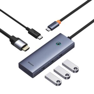 BASEUS ULTRA JOY SERIES 5 PORT HUB B00052801811-01 SPACE GREY