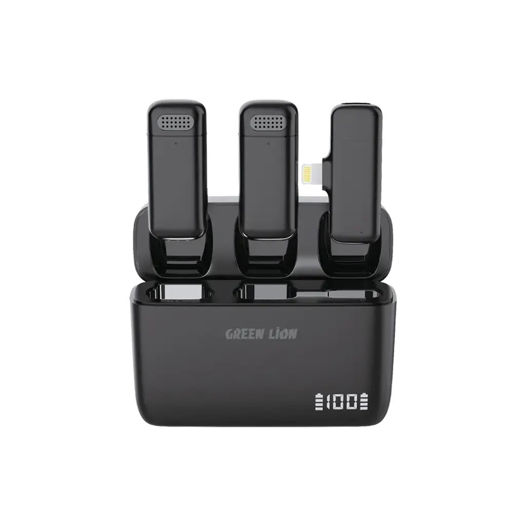 GREEN LION DUO CAST WIRELESS MIC LIGHTNING DEVICES GNDCTWMICLGBK
