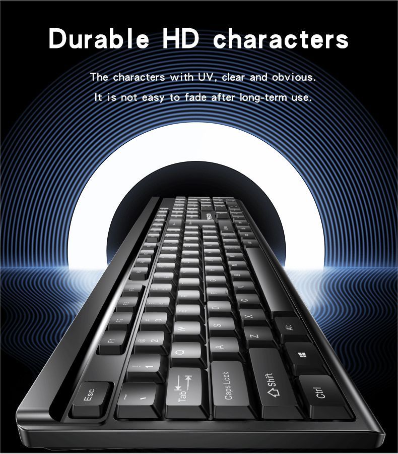 YESIDO WIRED COMBINATION KEYBOARD & MOUSE KB18 - Image 3