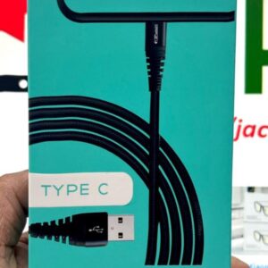 LAPWINGS TYPE C USB CHARGING CABLE NYLON BRAIDED BLACK 1M WT14