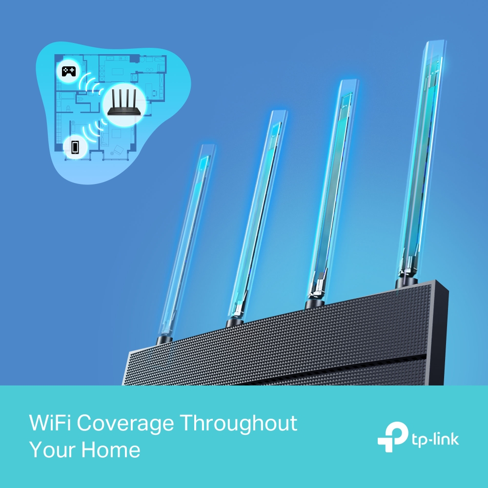 TP-LINK AX1500 NEXT GEN WIFI 6 ROUTER ARCHER AX12 - Image 4