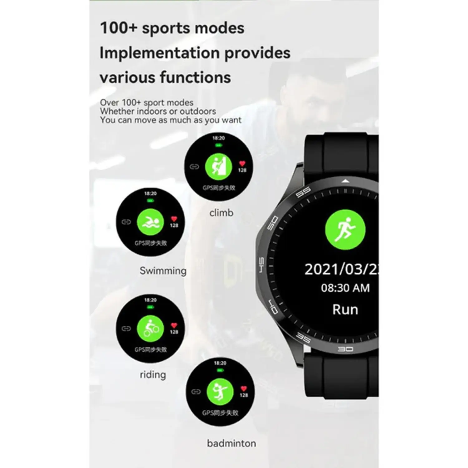 TELUX NEO SMART WATCH SILVER AM24 - Image 5