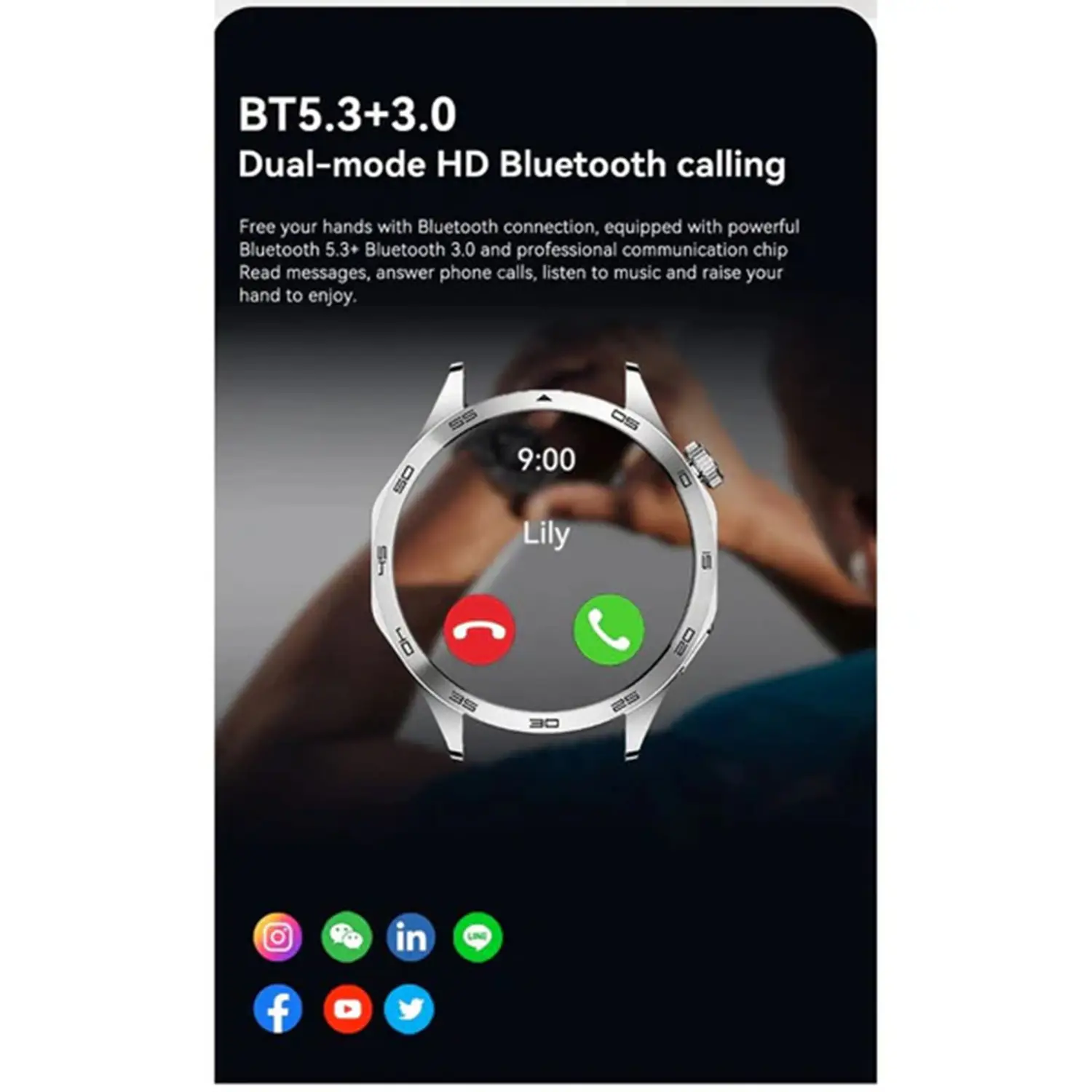 TELUX NEO SMART WATCH SILVER AM24 - Image 6