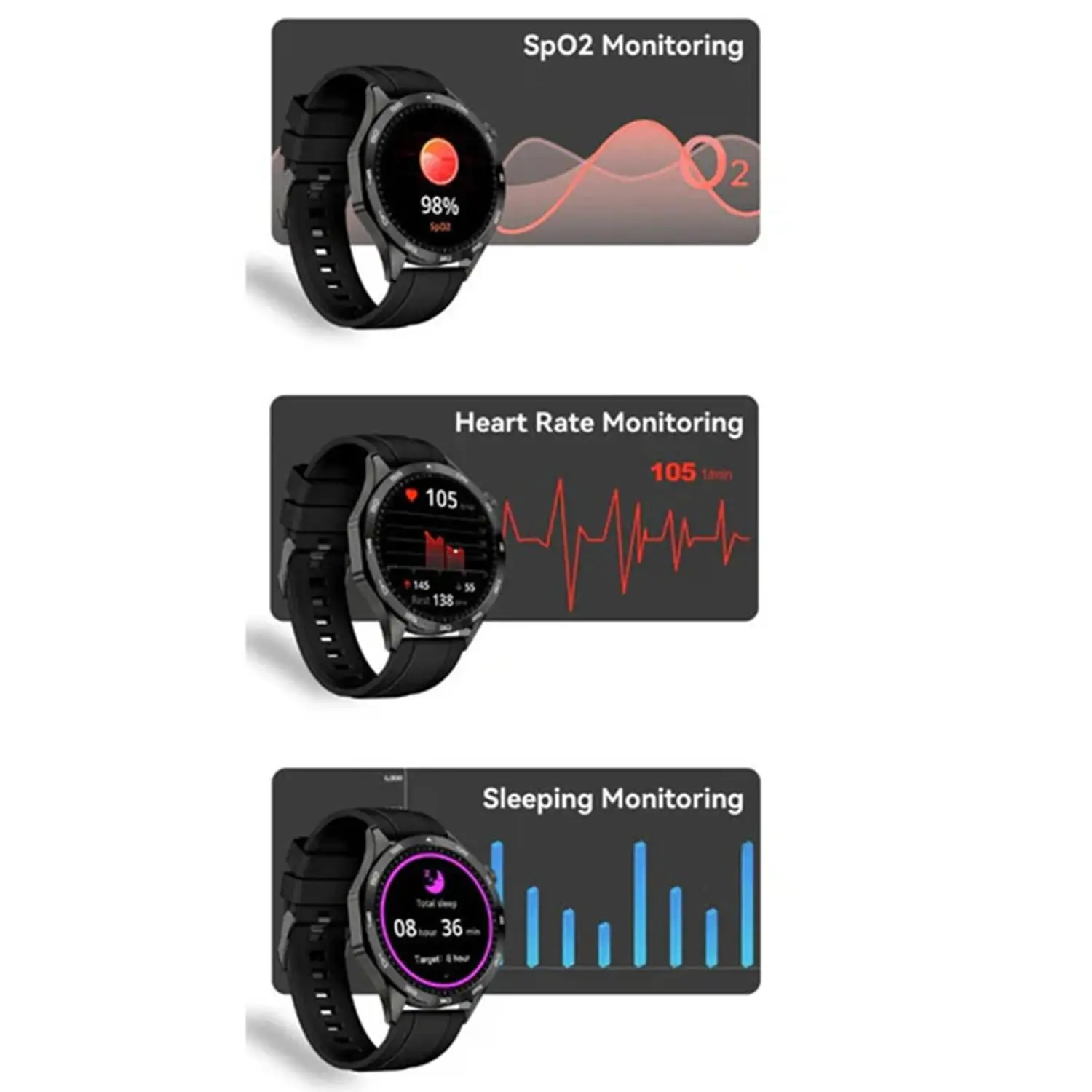 TELUX NEO SMART WATCH SILVER AM24 - Image 8
